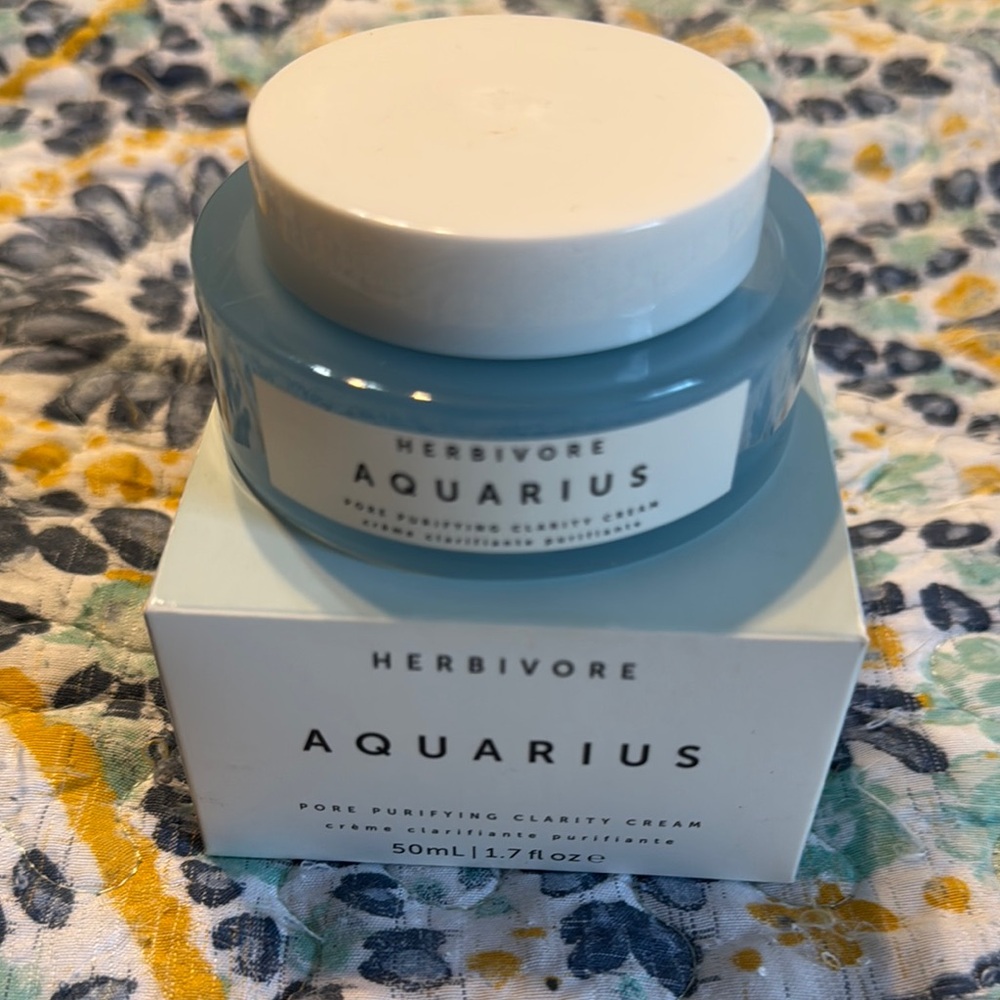 Herbivore Botanicals Aquarius Pore Purifying Cream - Soft Blue